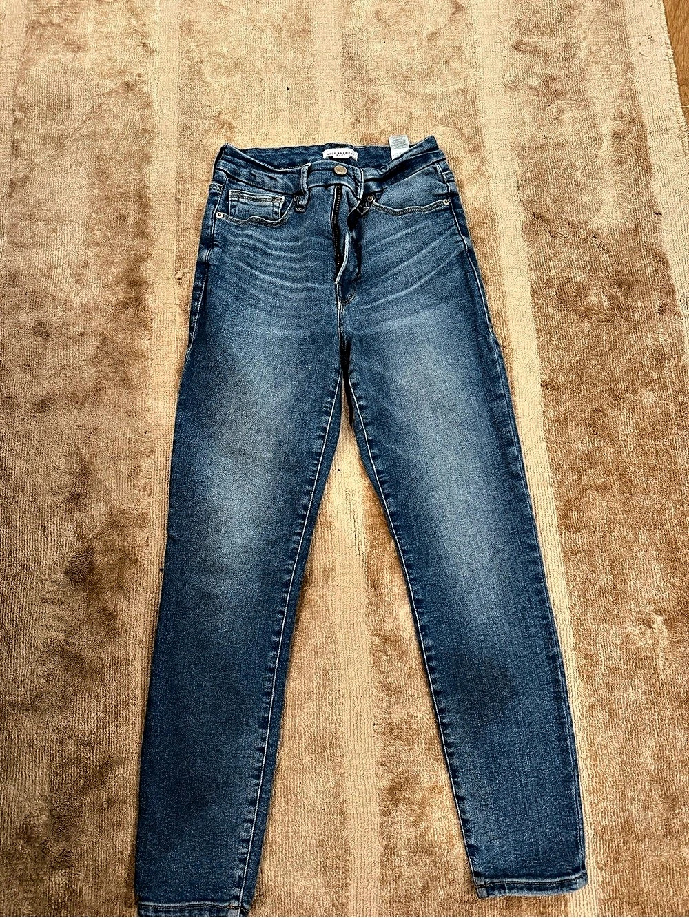 Good American Good Waist Skinny Jeans Skinny Jeans in Blue Waist 27 Like New